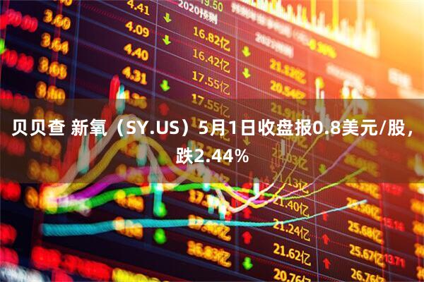 贝贝查 新氧（SY.US）5月1日收盘报0.8美元/股，跌2.44%